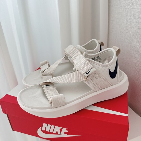 NIKE 나이키 여성 비스타 스트랩 여름 휴양지 샌들 슬리퍼 POER