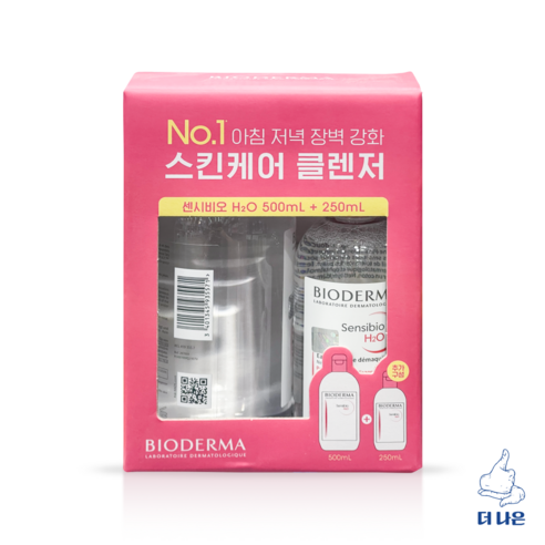 바이오더마 센시비오 H20 500ml + 250ml, 1개