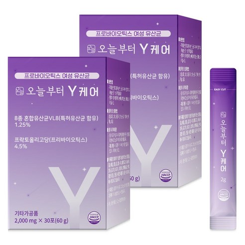 오늘부터 Y케어 여성유산균 프로바이오틱스, 60g, 1개