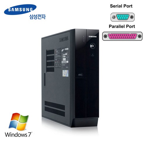 삼성 4세대 i3-4130 8G SSD120G+HDD500G 슬림컴퓨터 윈도우7 패러럴 시리얼 RS232 (기본 64Bit/ 32Bit 설치가능)