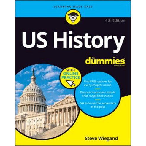 (영문도서) U.S. History for Dummies Paperback, English, 9781119550693