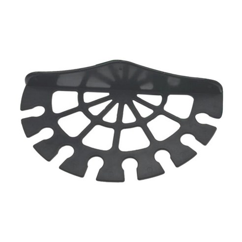 고용량 말 마구간 채찍 선반 브래킷 반원 승마 채찍 걸이, 27cm, ABS 플라스틱, 검은 색