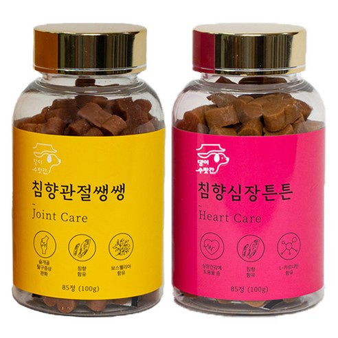 강아지 관절영양제 슬개골탈구 증상 콘드로이친 보스웰리아 오메가3 댕이수랏간 침향관절쌩쌩 100g, 95정, 뼈/관절강화, 7개