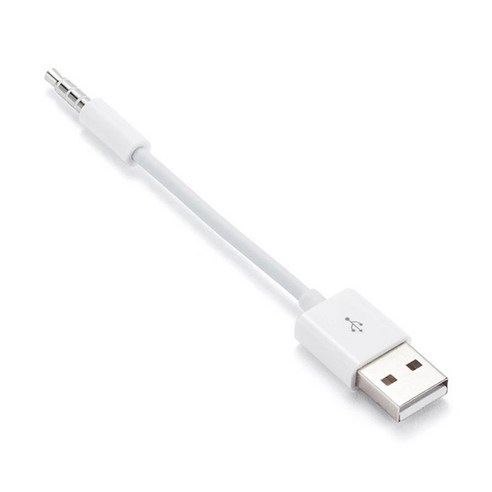 AFBEST Ipod SHUFFLE 데이터 케이블에 적합 USB Mp3 충전 3 4 5 6 7세대 충전기 와이어, 하얀