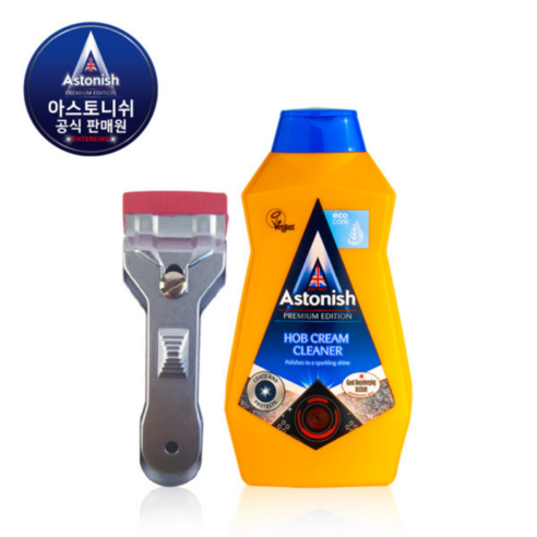 아스토니쉬 인덕션 크리너 세정제 기름때 하이라이트 청소 500ml (클리퍼포함), 1개