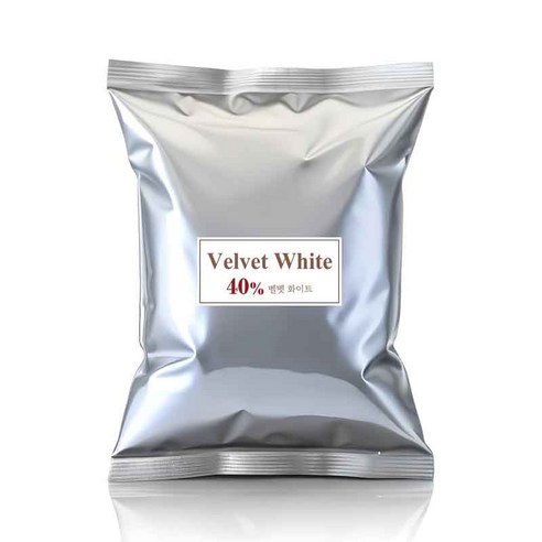 파베글라스 화이트 커버춰 리얼 초콜릿 40% Velvet White Couverture Real Chocolate, 1kg, 1개