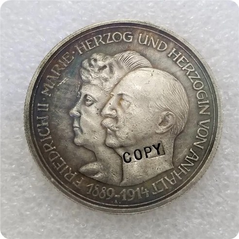 1914 독일 동전 행운 코인 COPY 기념 동전-복제 메달 수집품
