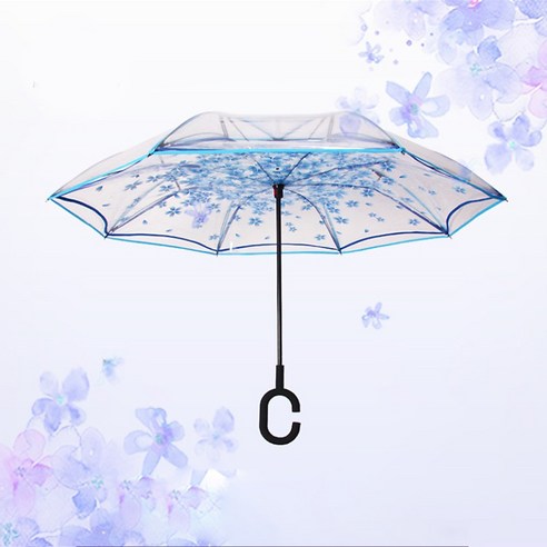 월드 투명 거꾸로 장우산 원터치 10종 양산 대형우산 C현손잡이