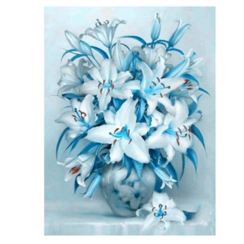 장미 데이지 해바라기 백합 모란 화초 보석십자수 DIY 키트 40*50cm 17종, 017