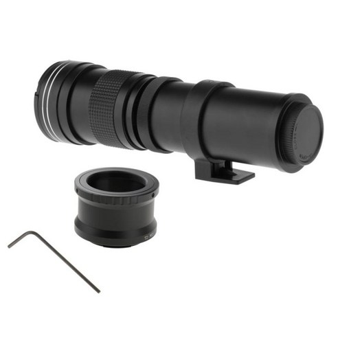 고배율 420-800mm f/8.3-16 HD 수동 망원 렌즈 다중 코팅 필름으로 제작된 반사 방지 코팅으로 선명한 품질의 이미지, 소니 nex, 27x9x9cm, 아연 합금
