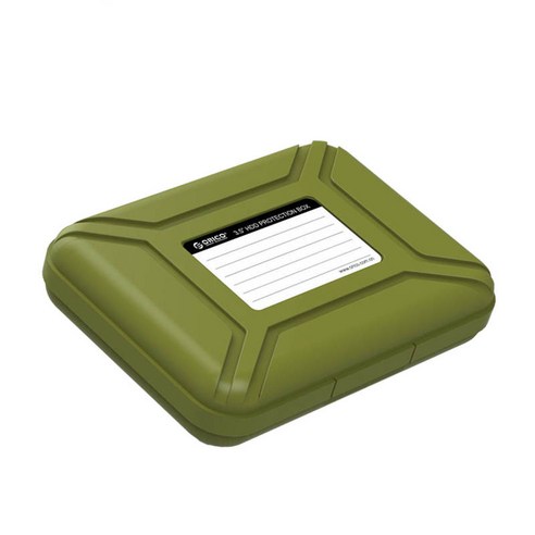 휴대용 3.5 인치 하드 드라이브 케이스 외장 하드 드라이브 보호 상자 스토리지 케이스 커버 슬래쉬 방지, 녹색, 162x119x30mm, 플라스틱