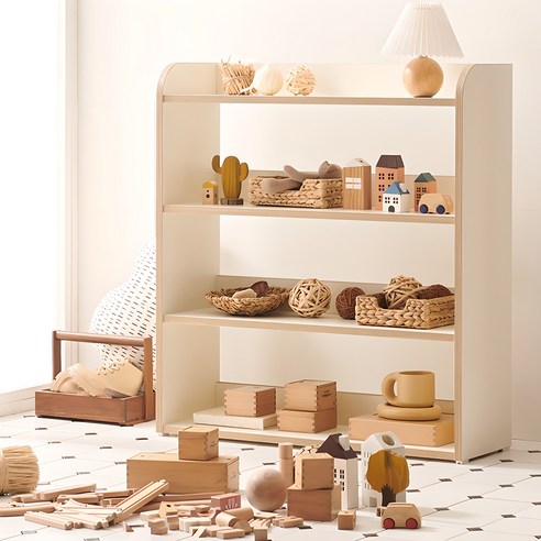 아이의 상상력을 키워주는 마법, 소르니아 멜로우 DIY 오픈 어린이 교구장 3단 소르니아교구장