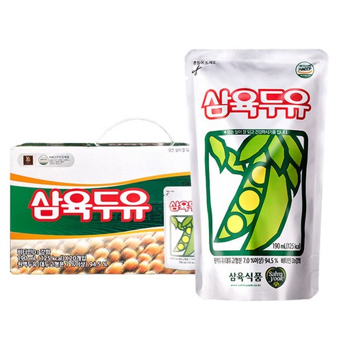삼육두유 파우치 190ml 20팩세트, 20개