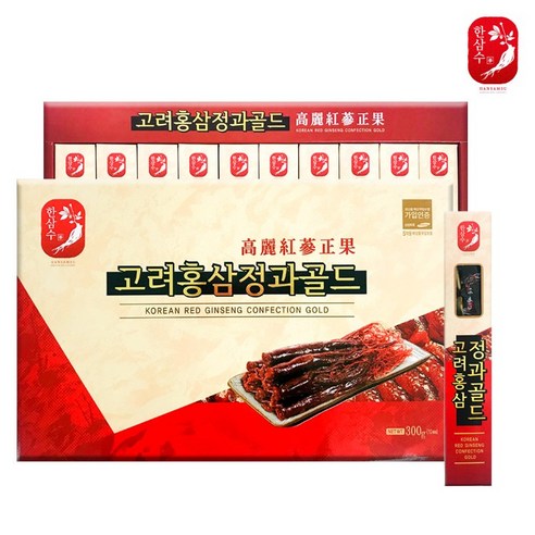 한삼수 고려홍삼정과골드 30g x 10개입 쇼핑백포함