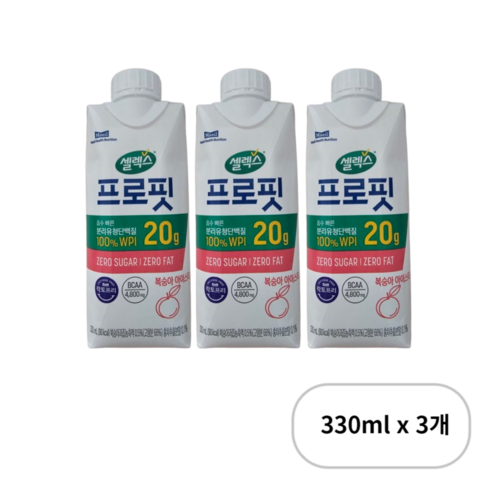 셀렉스 프로핏 드링크 복숭아, 36개, 990ml