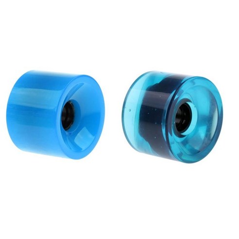 2pcs 프로 스케이트보드 바퀴 70mm x 51mm PU 스페어 휠 야외 스포츠, 블루