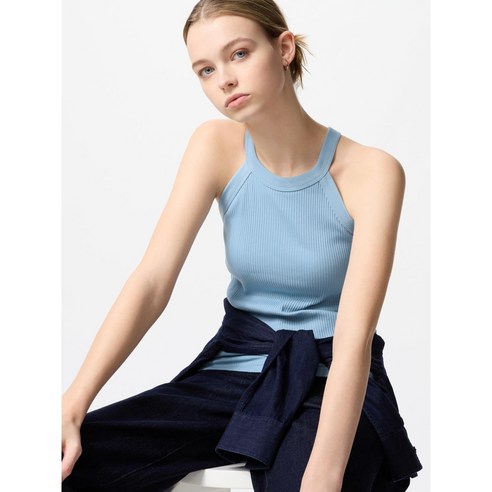섬세한 편안함과 스타일을 담다: 유니클로 여성 홀터넥 브라 탱크탑 (473990) 유니클로홀터넥