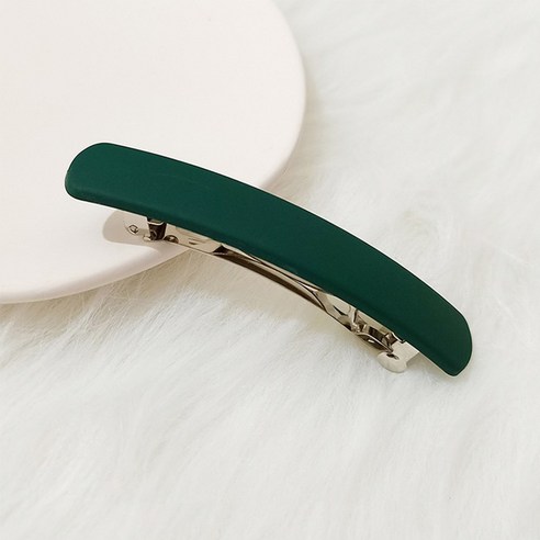 하이유니 심플 매트컬러 헤어 자동핀 반묶음핀 머리핀 예쁜 반머리핀 삔 헤어핀