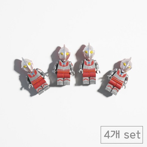 84x84 인테리어 레고 현관문 냉장고자석 마그네틱, 울트라맨4p