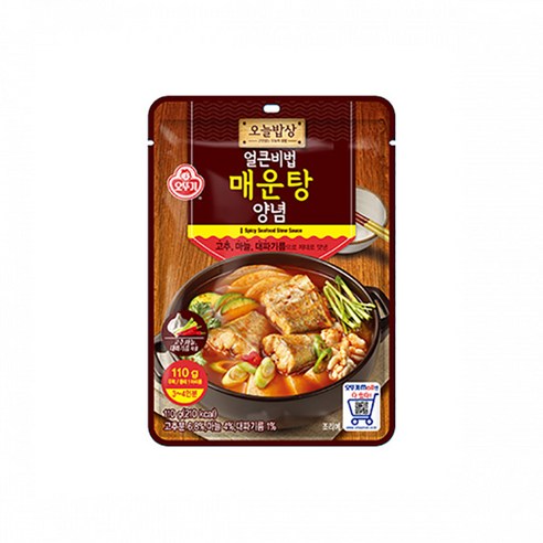 오뚜기 오늘밥상 얼큰비법 매운탕 양념, 110g, 1개
