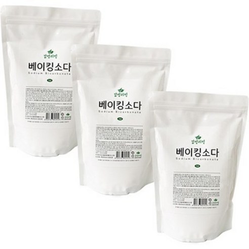 감성리빙 베이킹소다 3kg 리필형, 3개, 1kg