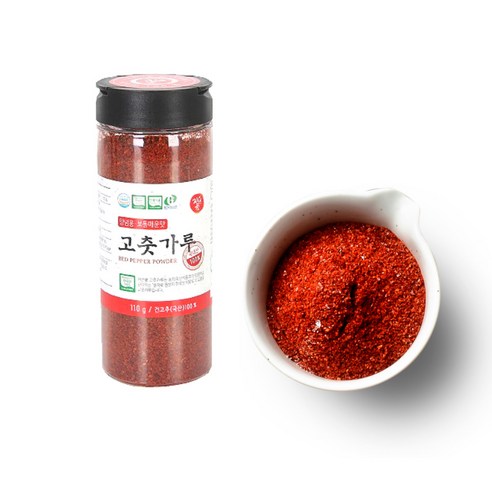 자연애 양념용 간편용기 국내산 고춧가루, 1개, 보통 매운맛, 110g