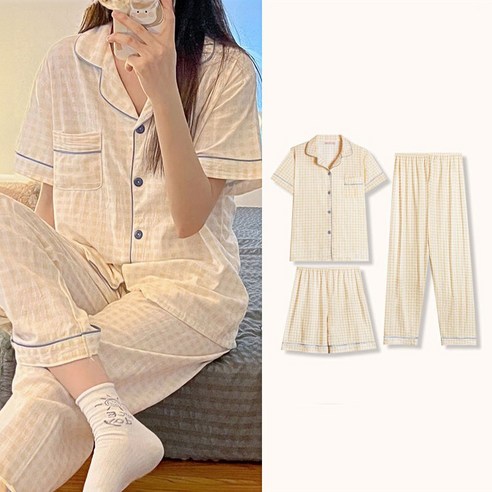 편안함과 스타일을 한번에! 사계절 활용 만점 파자마 세트