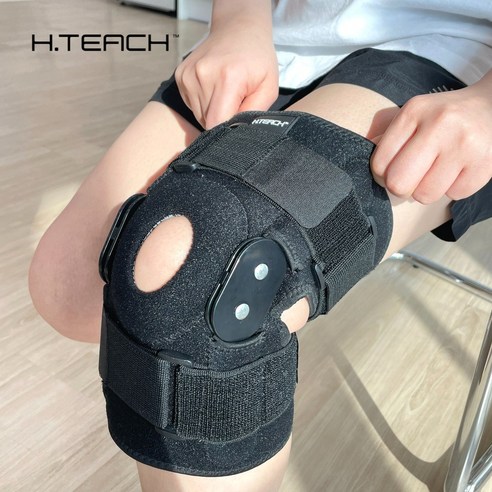 혁선생 의료용 무릎보호대 무릎 지지대 아대 Knee H-03, 1개, Black