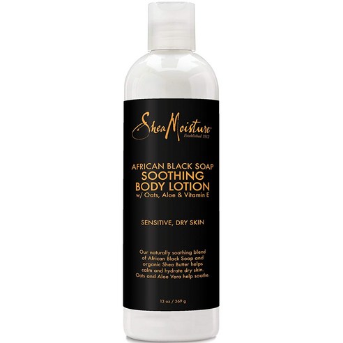 Shea Moisture 아프리칸 블랙 솝 바디 로션, 384ml, 1개
