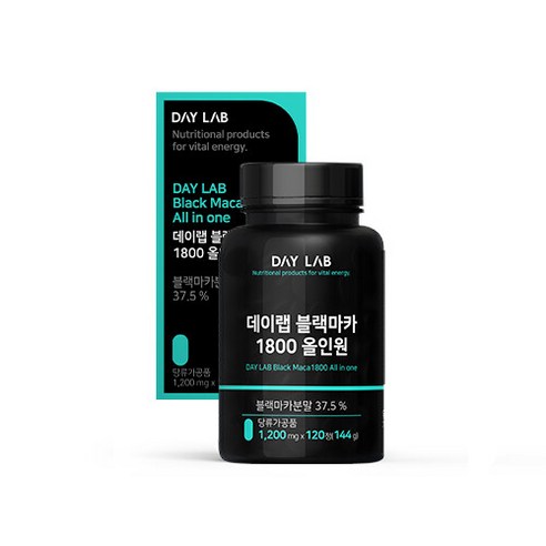 데이랩 블랙마카 1800 올인원, 120정, 1개