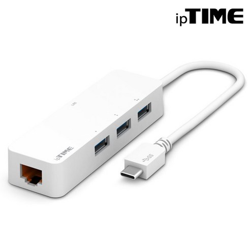 ipTIME U1003C 지원속도:USB 3.0/USB확장단자:Type A/멀티컨버터: 1포트/멀티단자:이더넷(기가비트)