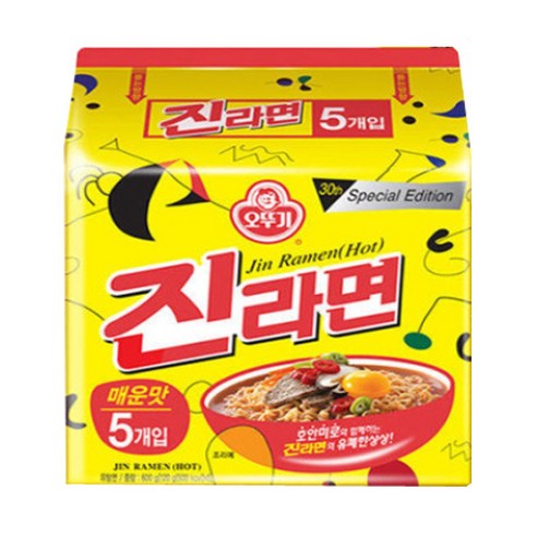 매콤한 고기 속에 담긴 진짜 신맛 7979 [][][] 진라면 매운맛 5개 식품