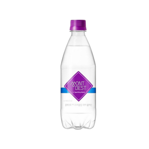 몽베스트 위드 스파클링 워터 플레인, 500ml, 4개