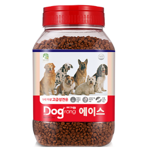 도그랑 에이스 PET 강아지 통사료, 닭, 2kg, 1개