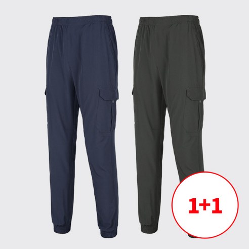 [스타일랑] (1+1) 남성 엉겨붙지 않는 쾌적한 빅카고 조거 밴딩 바지 팬츠
