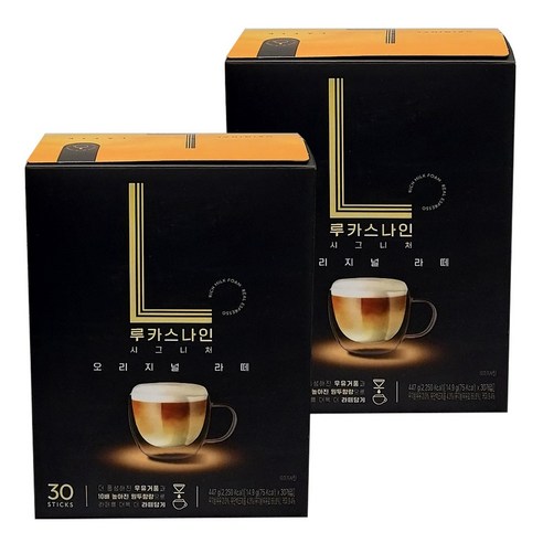 프렌치카페 루카스나인 라떼 커피믹스, 30개입, 2개