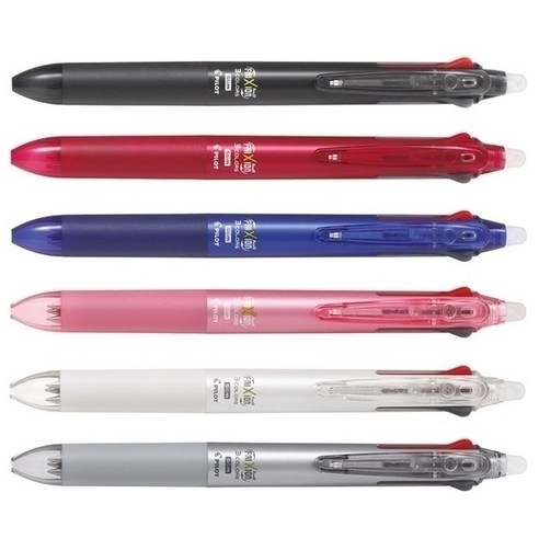 프릭션 슬림 3색 볼펜 0.5mm, 다크실버, 2개