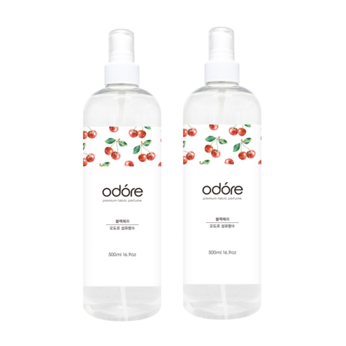 오도르 섬유향수 500ml, 블랙체리, 2개