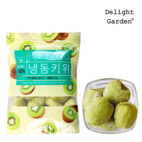 [딜라잇가든]냉동 키위(홀) 1kg x 5팩, 5개