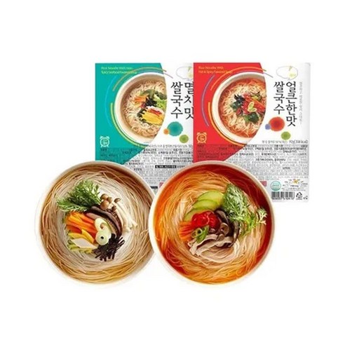 쿡시 쌀국수: 멸치맛과 얼큰한맛으로 간편하고 맛있는 한 끼!