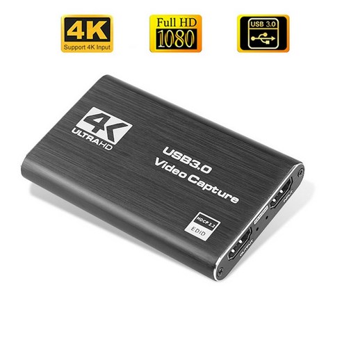 gc553 usb 4k 60hz hdmi 호환 비디오 캡처 카드 1080p 게임 레코딩 플레이트 라이브 스트리밍 박스 ps4 카메라용 usb 3.0 그래버 Best Top5