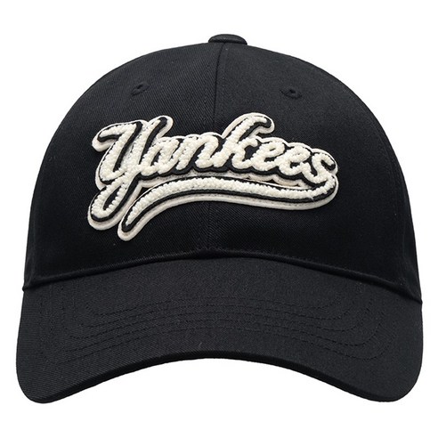 MLB 남녀 공용 스포츠 캡 모자 7.3cm 3ACPVF04N-50, 뉴욕 양키스 블랙, 1개