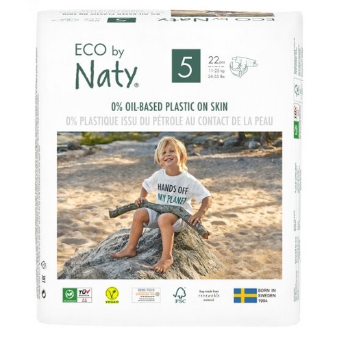 [Naty] 네띠 친환경 밴드 기저귀 5단계 22매, 단품