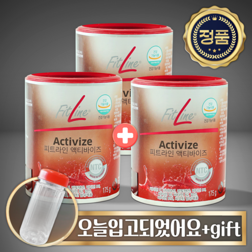 건강 유지 필수 영양소 멀티비타민 함유 피엠 액티바이즈 건강 보조 식품, 175g, 3개
