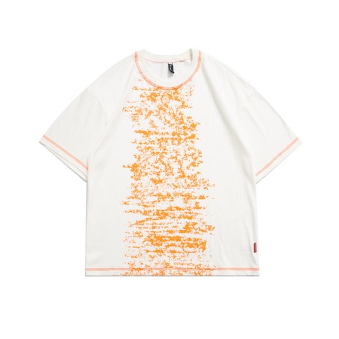 KORELAN 남성 심플 멋스러운 티셔츠 린트 반팔 패션 트렌드 트랙탑
