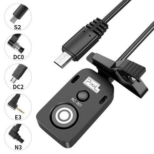 주닉스 RC-301 카메라 셔터 릴리즈 케이블 캐논 소니 니콘 후지 펜탁스 호환 촬영 용품, DC2니콘, 1개