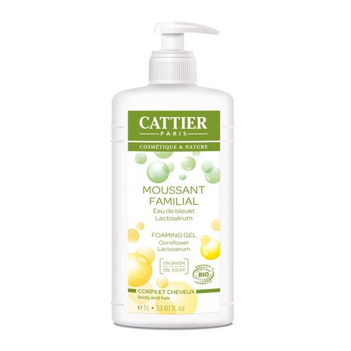 까띠에 패밀리 바디워시 CATTIER Gel douche moussant au lactoserum familial, 1개, 1L