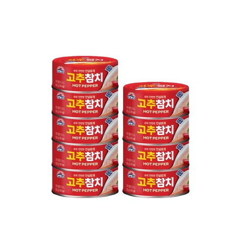 사조 고추참치 안심따개, 100g, 9개