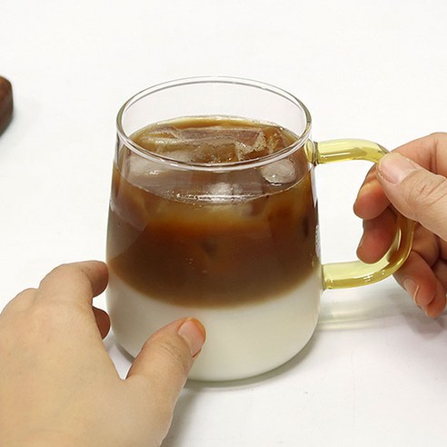 세련되고 실용적인 홈카페를 위한 샤르망 홈카페 투명 내열유리컵