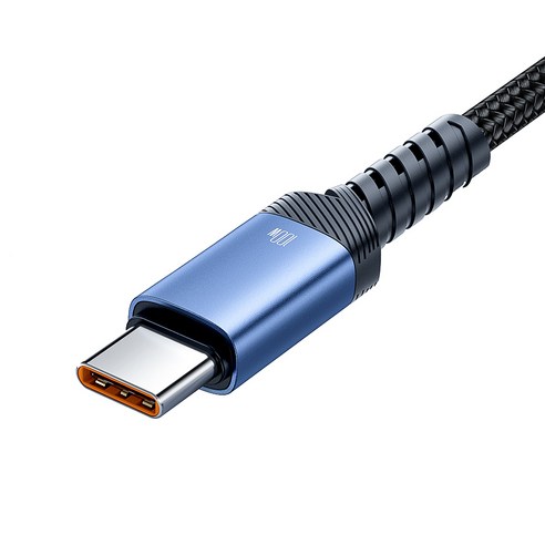 Toocki E Marker 칩100W C to C타입 초고속 메탈 충전케이블, 불루, 2개, 2m